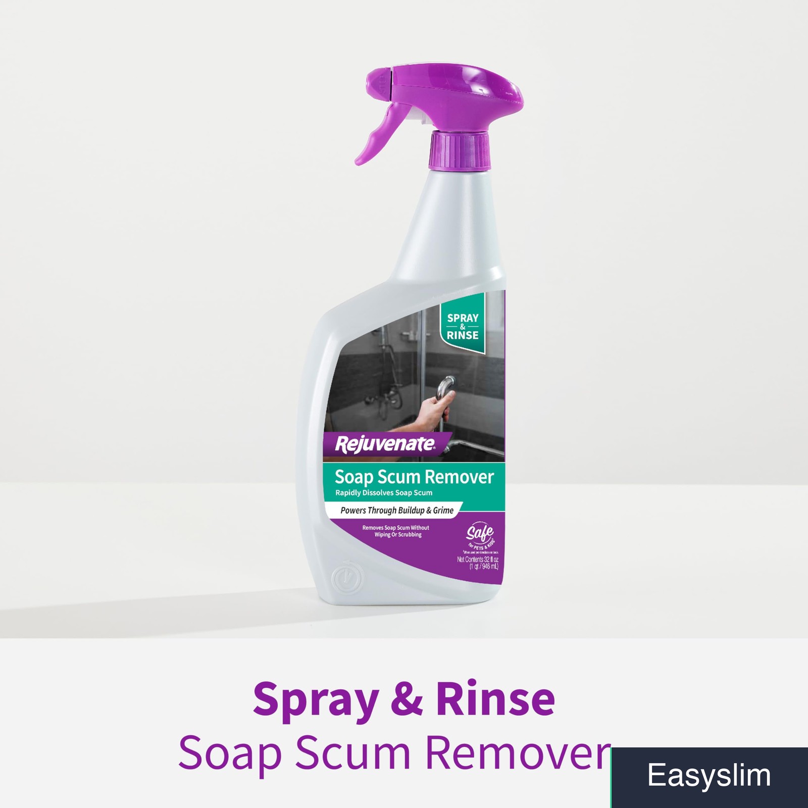 Soap Scum Remover Spray 48 Oz Total 2 Pack 24 Oz Bottles Non-Bleach