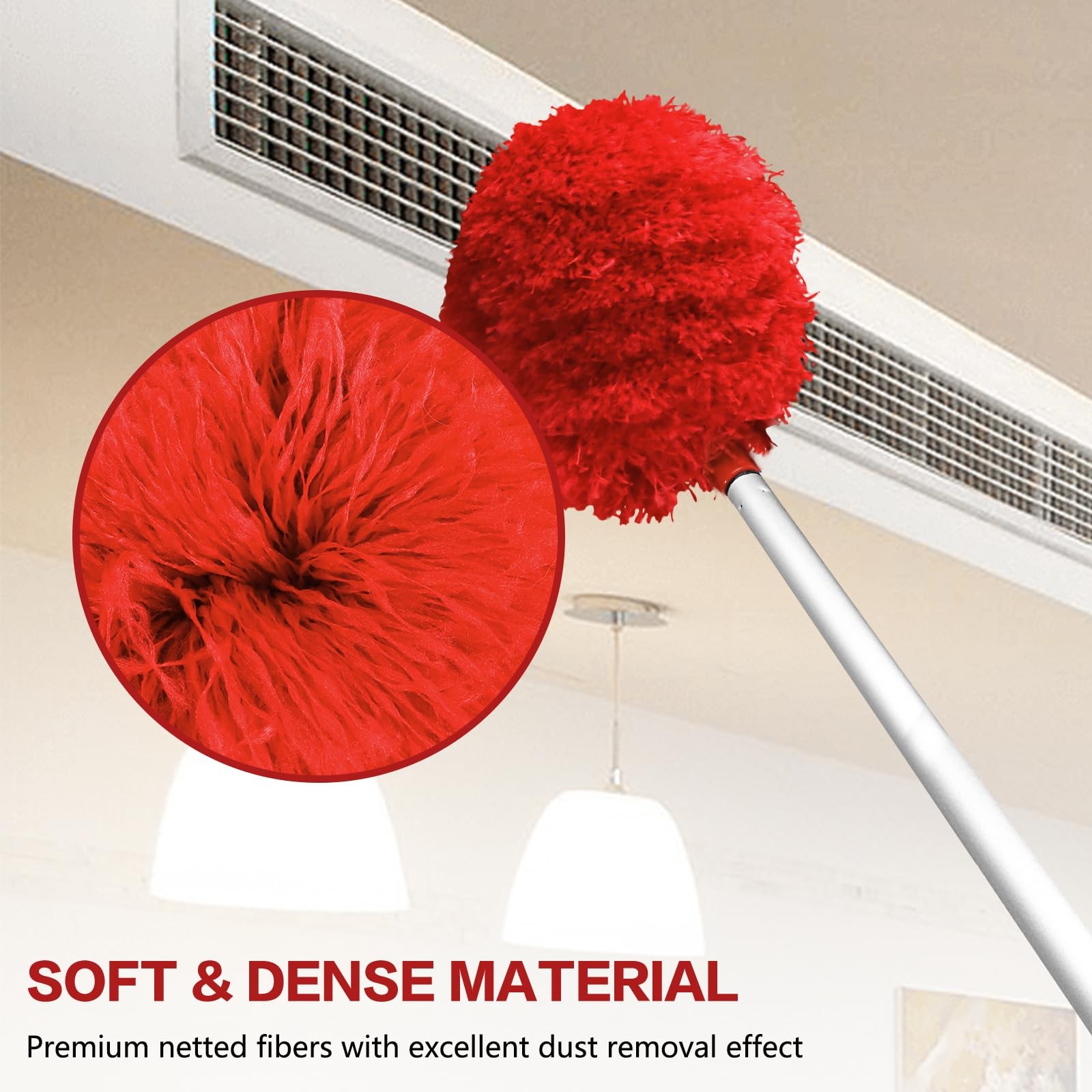 Ceiling Fan Cleaner Duster Reusable Microfiber Ceiling Fan Blade Cleaner Remo…