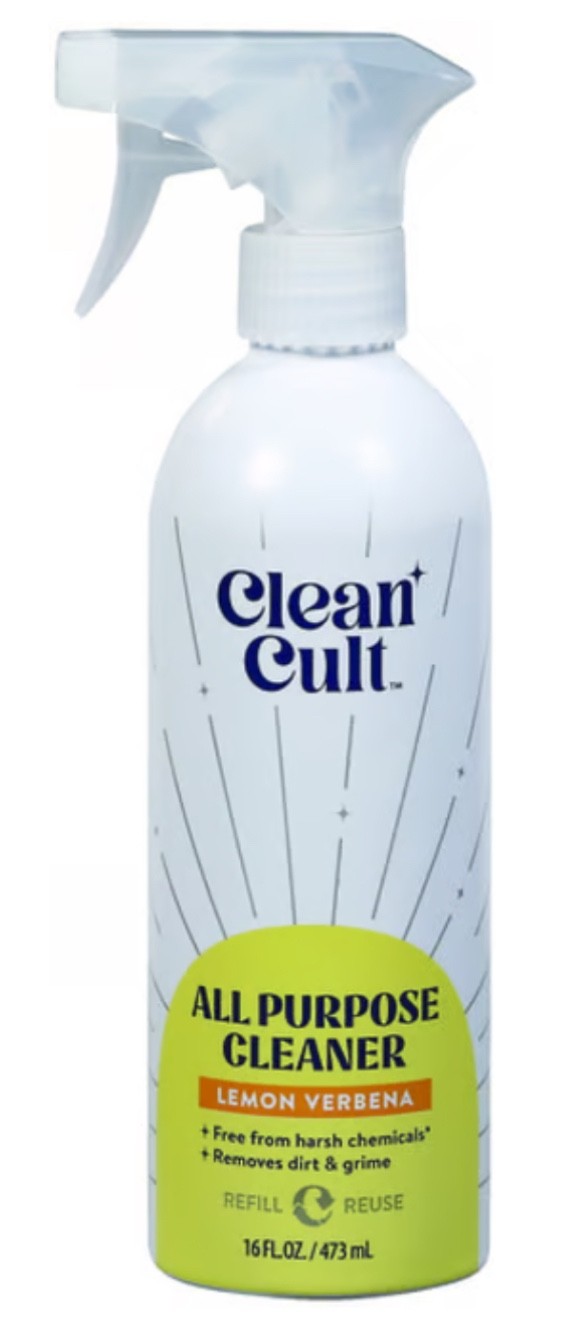 Clean Cult All Purpose Cleaner, Metal Pump, Lemon Verbena, 16 Fl Oz