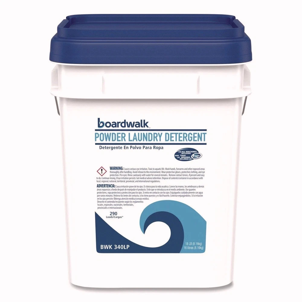 Boardwalk 340LP 18 lb Pail Low Foam Powder Laundry Detergent – Crisp Clean New