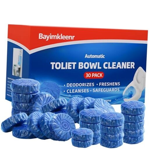 Septic Safe Toilet Cleaner Tablets, Stain Remover & Deodorizer -(PACK) 30