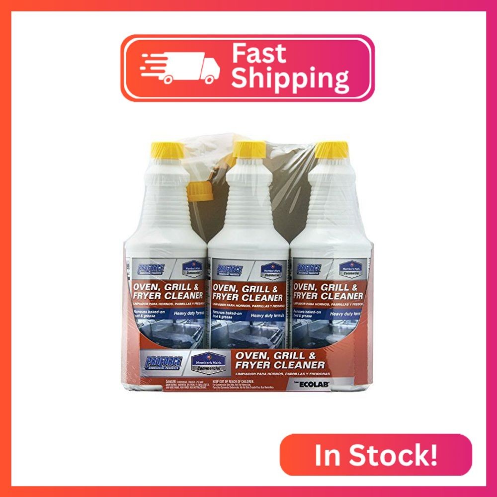 Member’s Mark Commercial Oven, Grill and Fryer Cleaner, 32 oz., 3 Piece