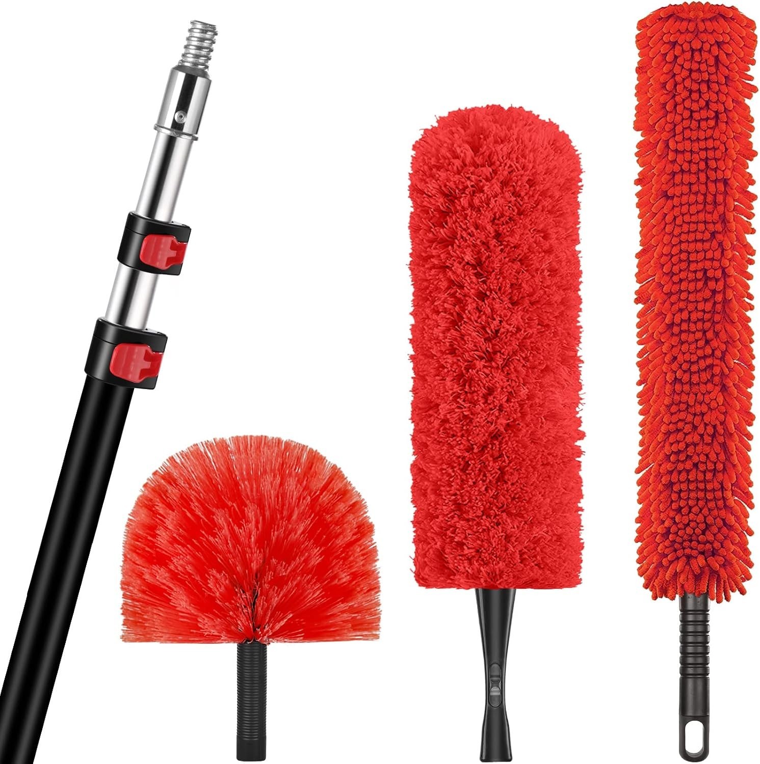 20ft Telescopic Cleaning Duster – Lightweight & Versatile for Indoor/Outdoor Use