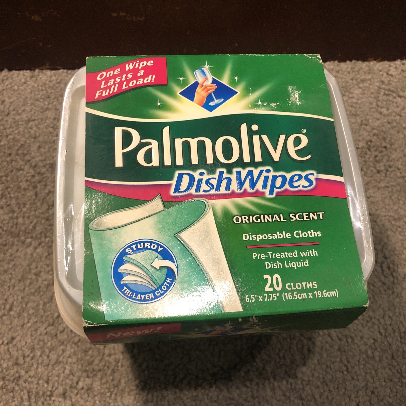 X2 Palmolive Dish Wipes Original Scent Pretreated Disposable Cloths 20 Count
