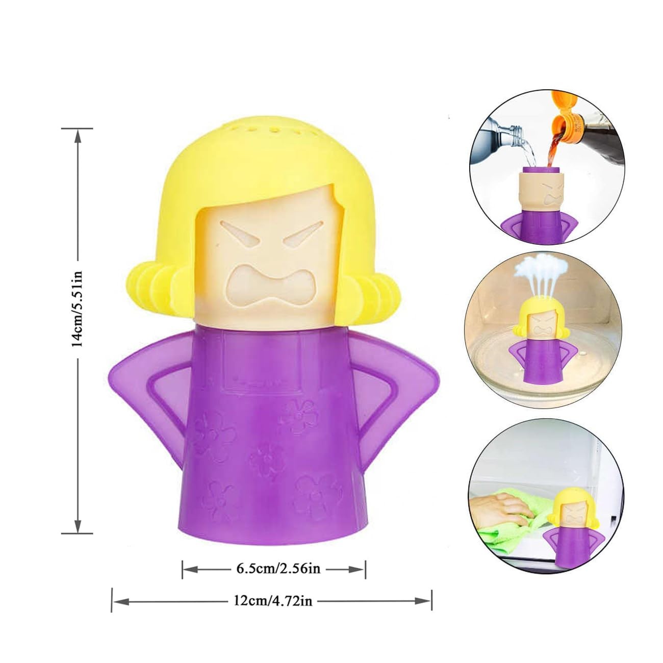 Microwave Cleaner Easily Crud in Minutes .Steam Cleans with Vinegar and Water…
