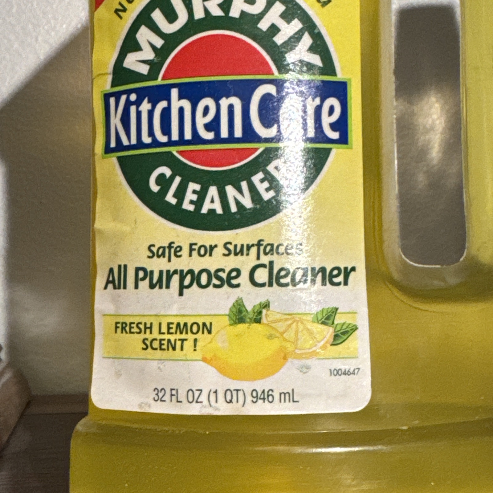 Vintage MURPHY Kitchen Care Cleaner Concentrate Lemon Pour Formula 32 oz