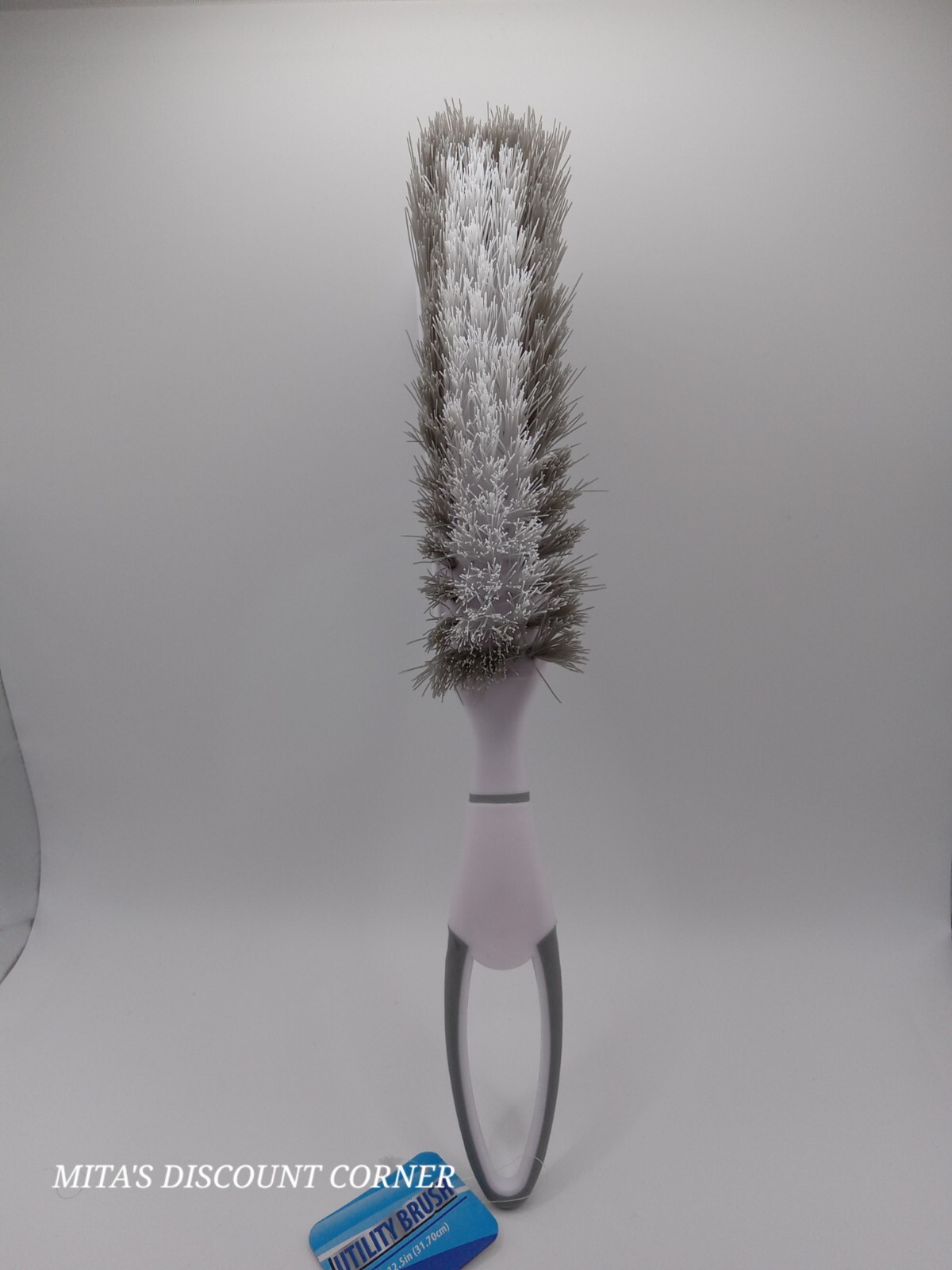 12.5-Inch Handled Utility Brush | Heavy-Duty Cleaning Tool-2 pk