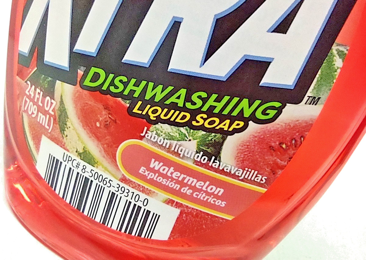 ( 4 Bottles )xtra Dishwashing Liquid Soap Watermelon 24 oz Each