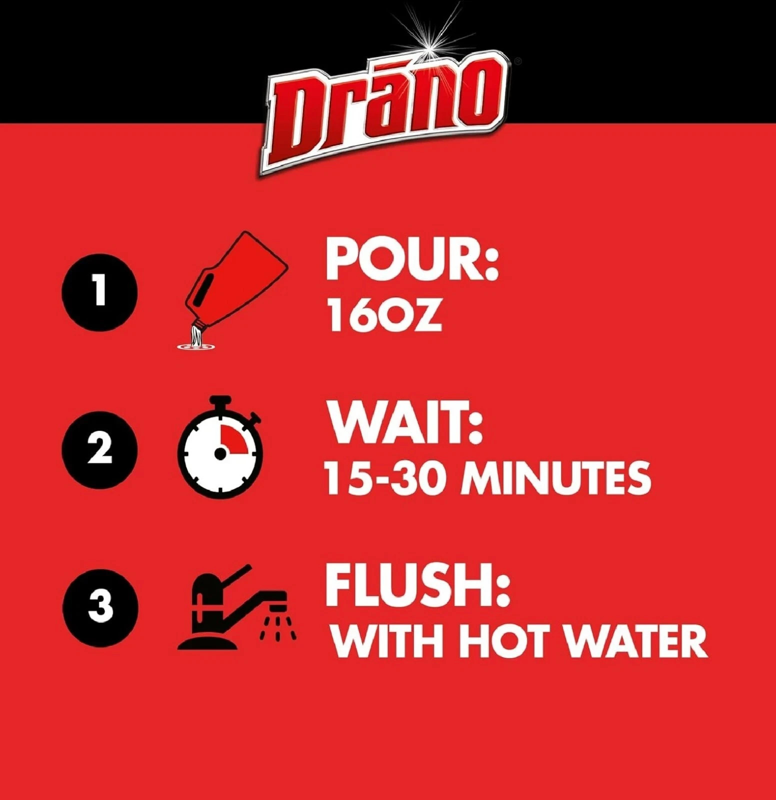 Drano Max Gel Drain Clog Remover and Cleaner for Shower or Sink Drains, Unclogs