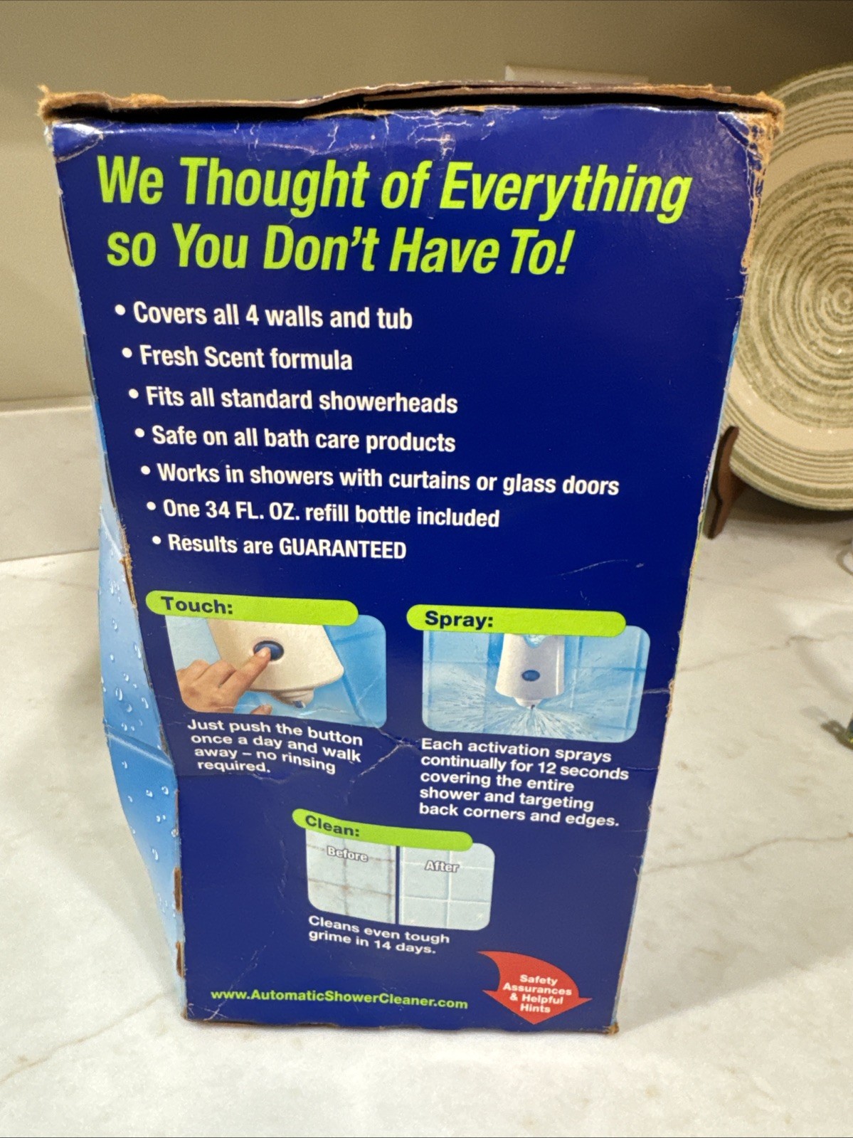 Scrubbing Bubbles Automatic Shower Cleaner Dual Sprayer 34 Oz Bottle Sealed Box