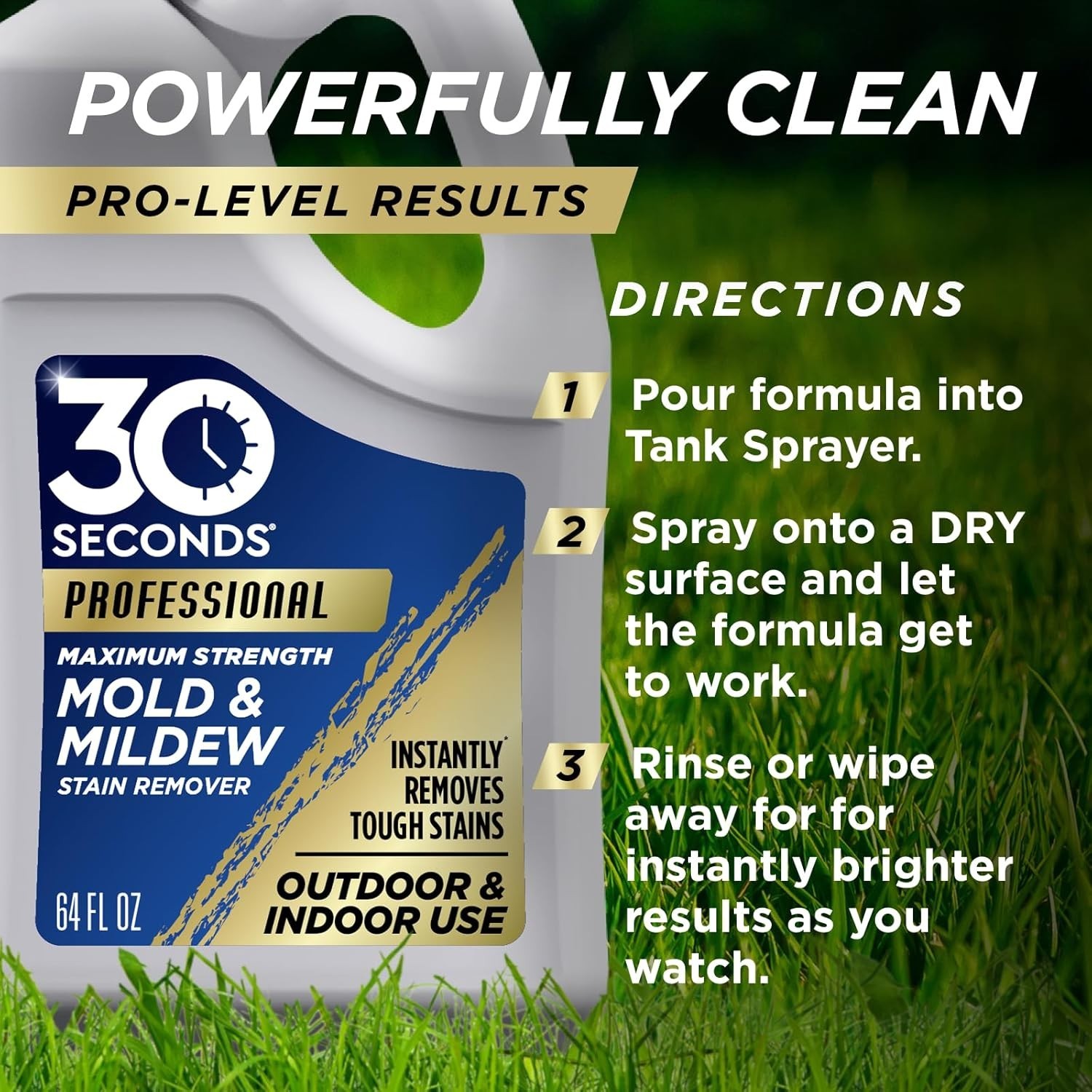 Instantly Brighten Pro Mold Remover 2 Gallons Scrub-Free Tough Stain Fighter
