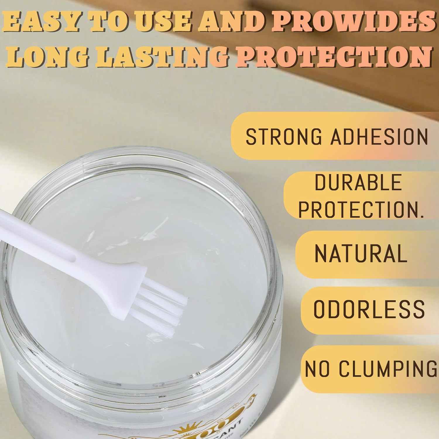 Wood Lubricant Multi-Purpose Paste Wax, 5Oz for Home, Restore & Maintain Wooden