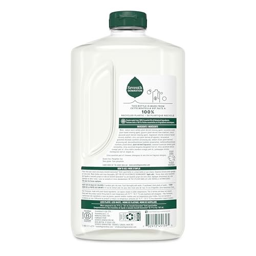 Seventh Generation Plant Based Dish Soap Refill 50 Fl Oz Pack Of 3 Clementine…