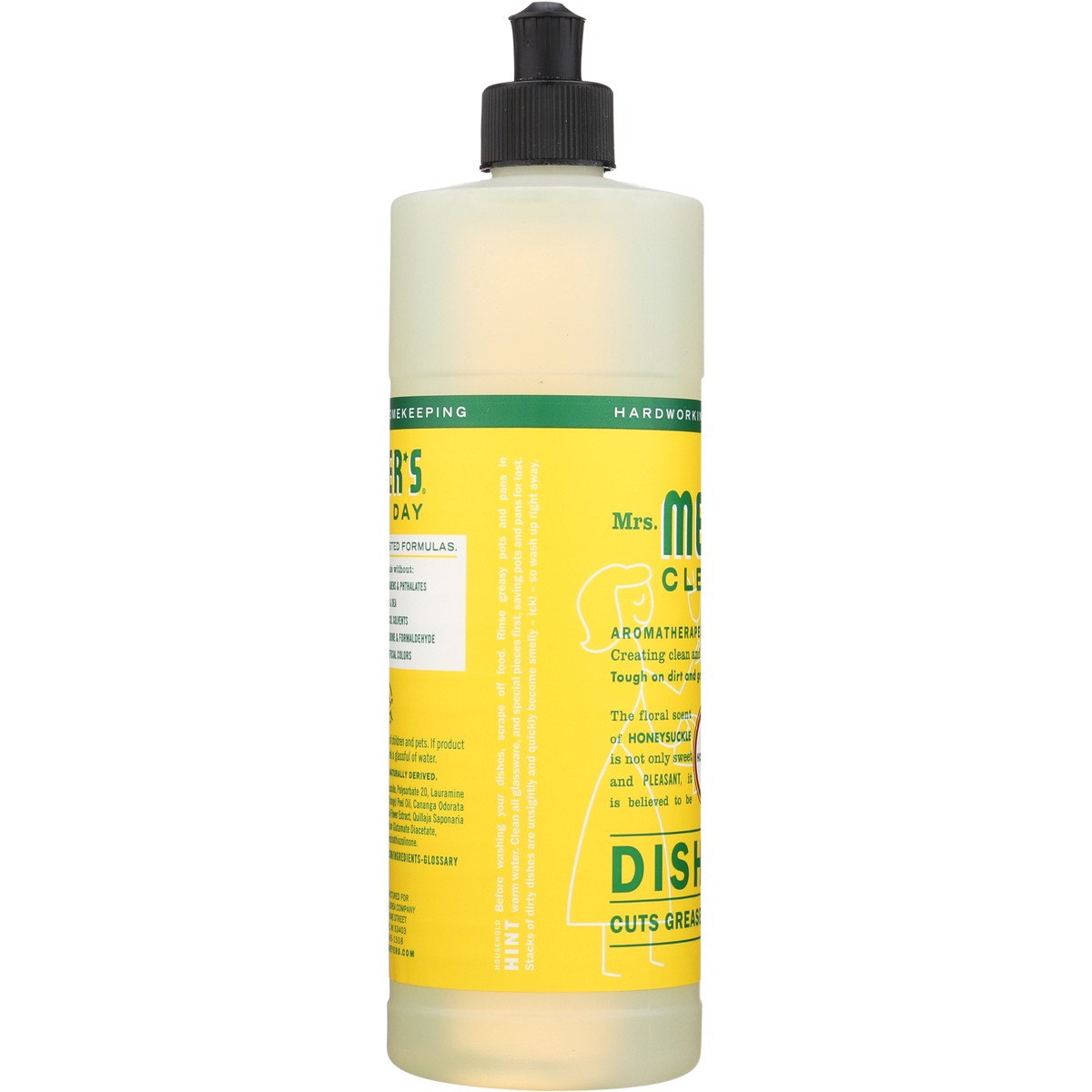 Mrs. Meyers Honeysuckle Mrs Clean Day Dish Soap 16 Oz 6 Pack