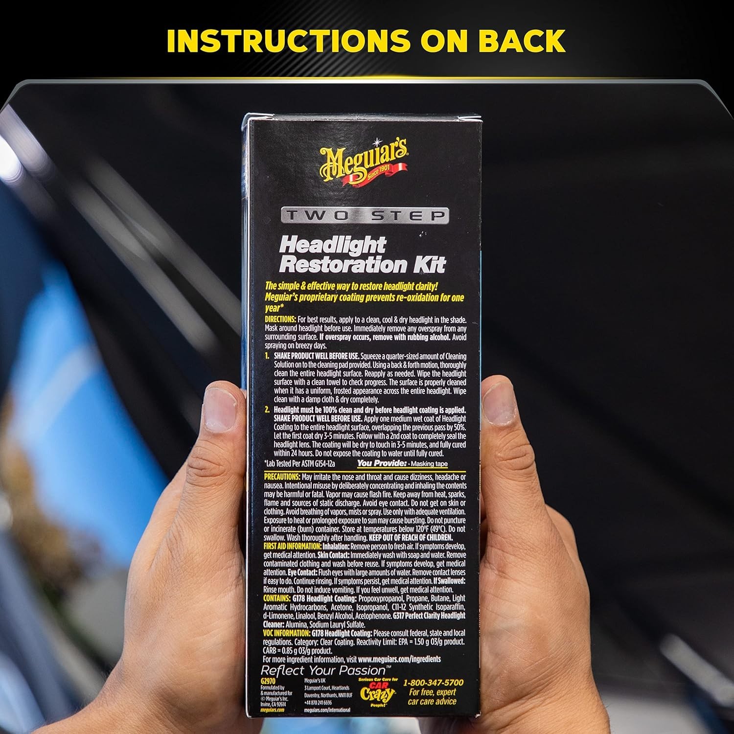Meguiar’s Headlight Restoration Kit for Cars