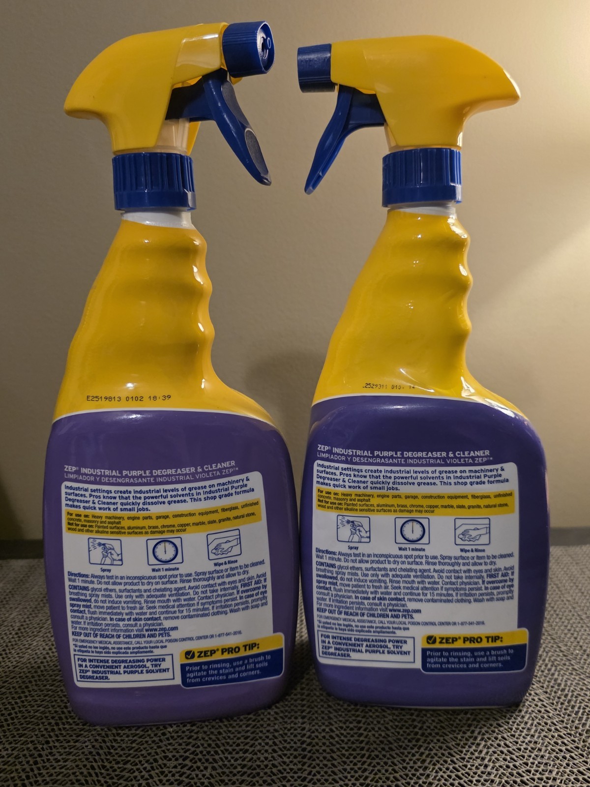 Zep Industrial Purple Cleaner and Degreaser – 32 oz Each (Pack of Two)