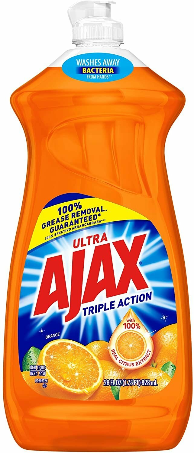 Ajax Triple Action Dish Liquid – Orange, 28 Fluid Ounces