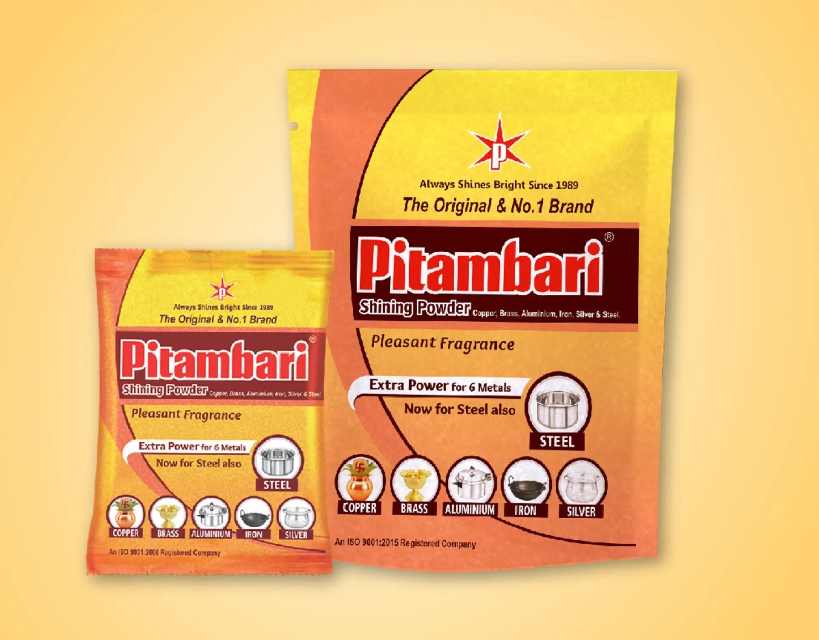 Pitambari Shining powder for Copper, Iron & Silver , Brass, Aluminium 100 gm