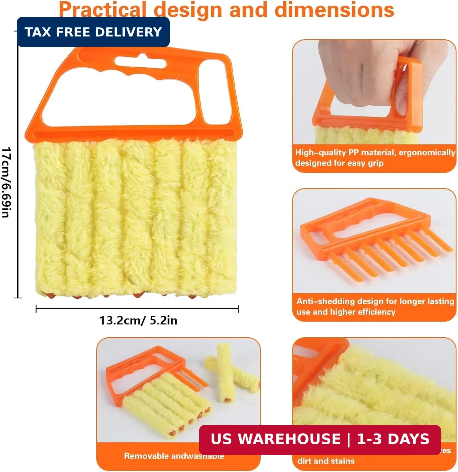 4Pcs Window Venetian Blind Cleaner Duster Tool,Feather Blind Duster for Cleaning