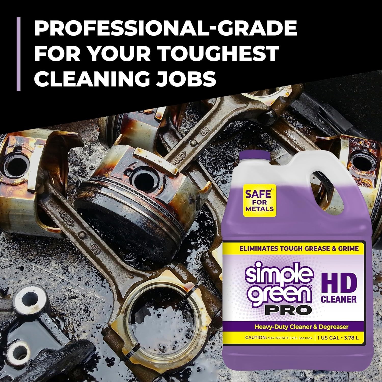 Professional Grade Pro HD Heavy Duty Cleaner Concentrate for Multi-Surface Use