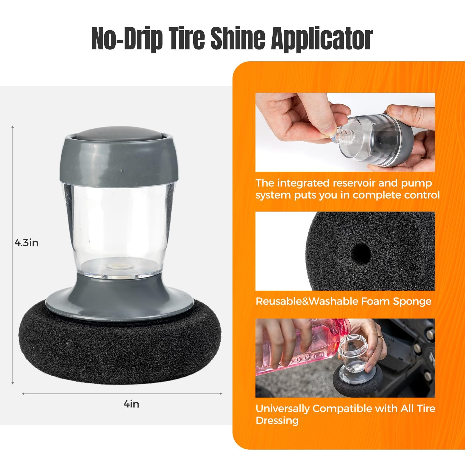 9Pcs Car Wheel Brush kit, Tire Brush, Microfiber Flat Wheel Cleaner Brush, So…