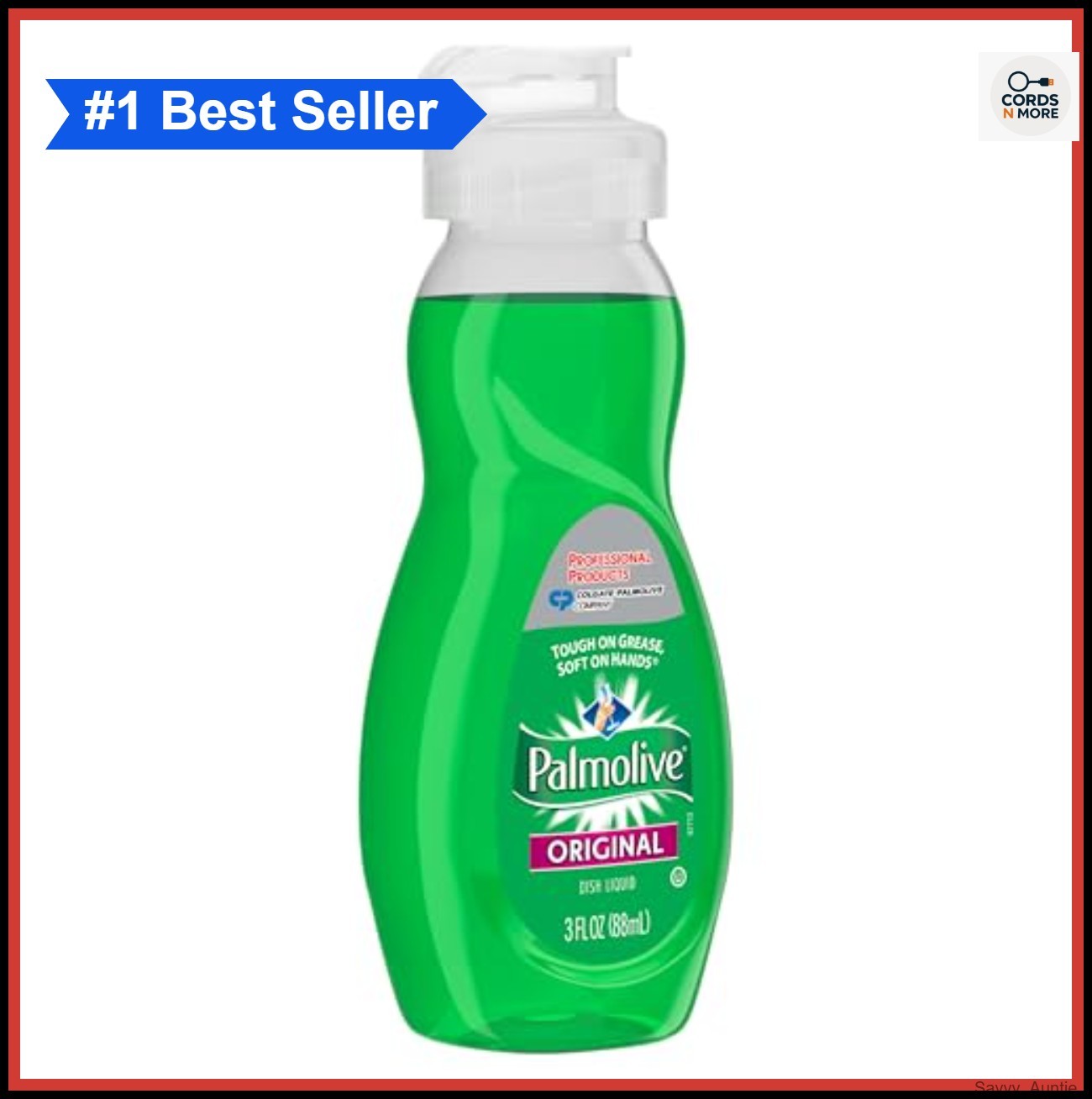 Dish Soap Liquid Original Scent 3 oz Travel Size Bottles Case of 72 Kitchen