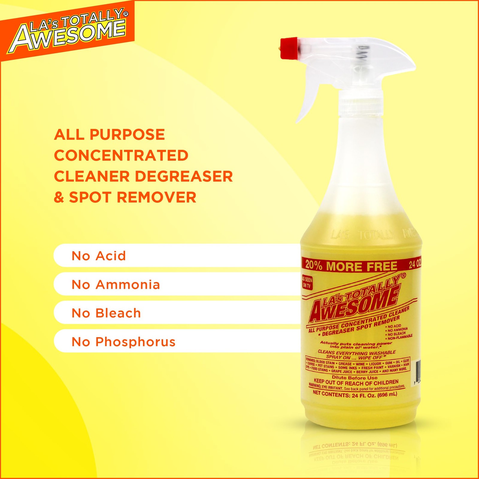 La’s Totally Awesome All Purpose Cleaner Refill – 128oz Pack of 2 Concentrate…
