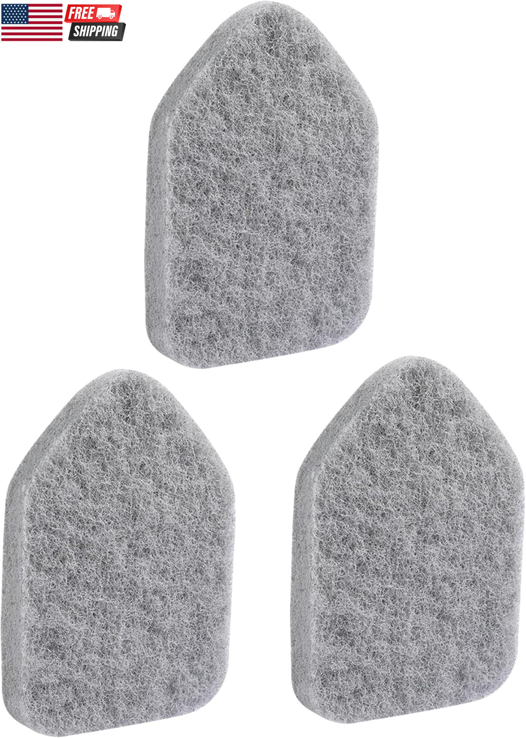 Scouring Pads 3 Pieces Suitable for Tub Tile Scrubber Brushes（Asin:B09Gf2Lsz8