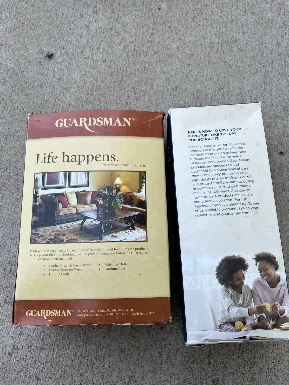 NEW 2 Box Guardsman Home Office Furniture Care Kit Leather Cleaning Products Set