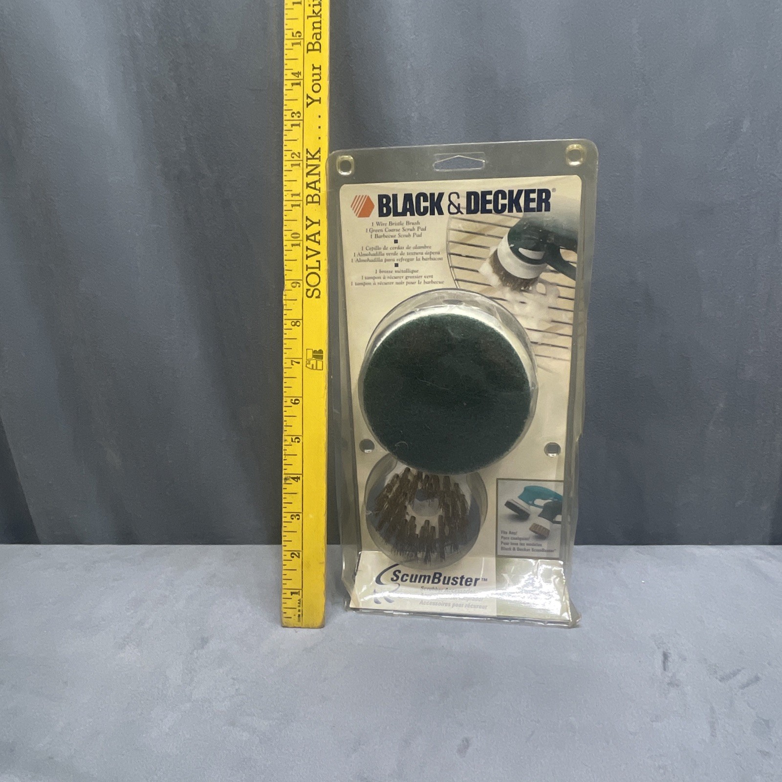 Black & Decker XBB1 ScumBuster Accessories Wire Bristle Brush & 2-Scrub Pads