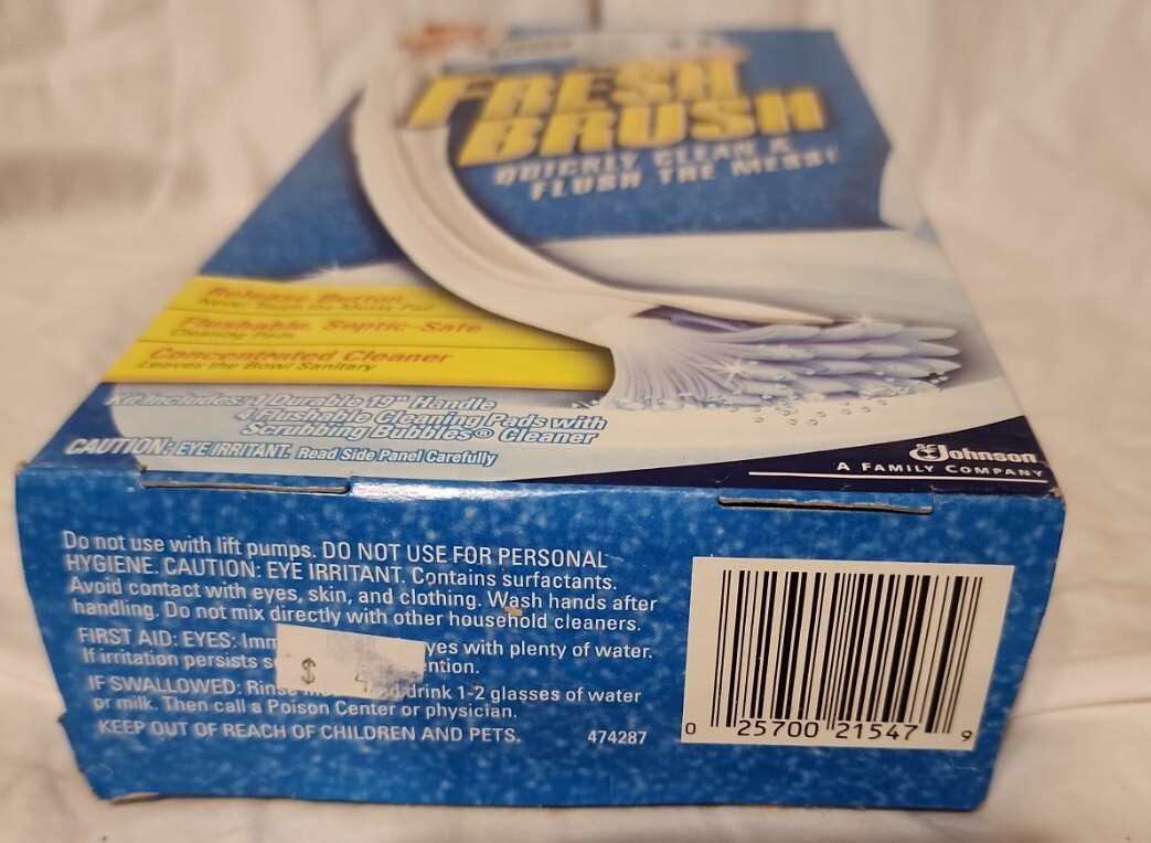 Scrubbing Bubbles Fresh Brush Starter Kit Toilet Cleaning System Flushable Pads