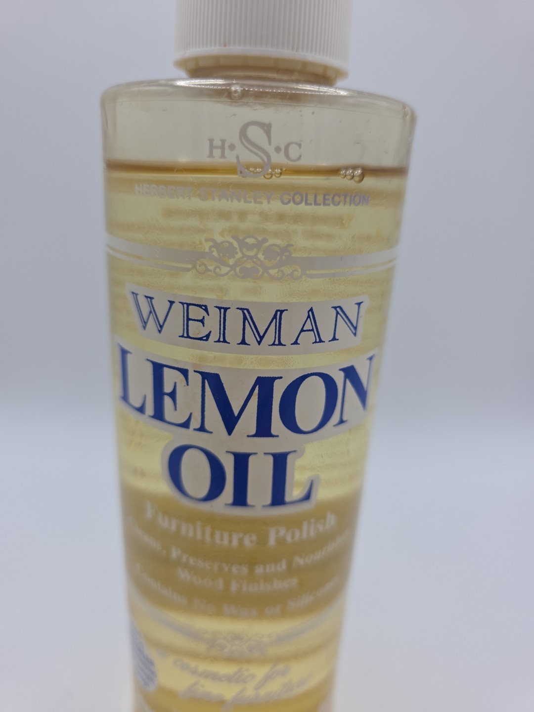 Weiman Lemon Oil Furniture Wood Polish UVX15 Sunscreen 16 Oz Almost Full