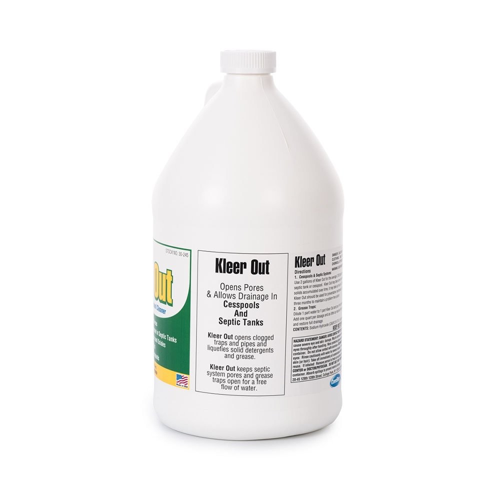Comstar Kleer Out 1 Gal Industrial Septic & Drain Cleaner, Safe Pipes