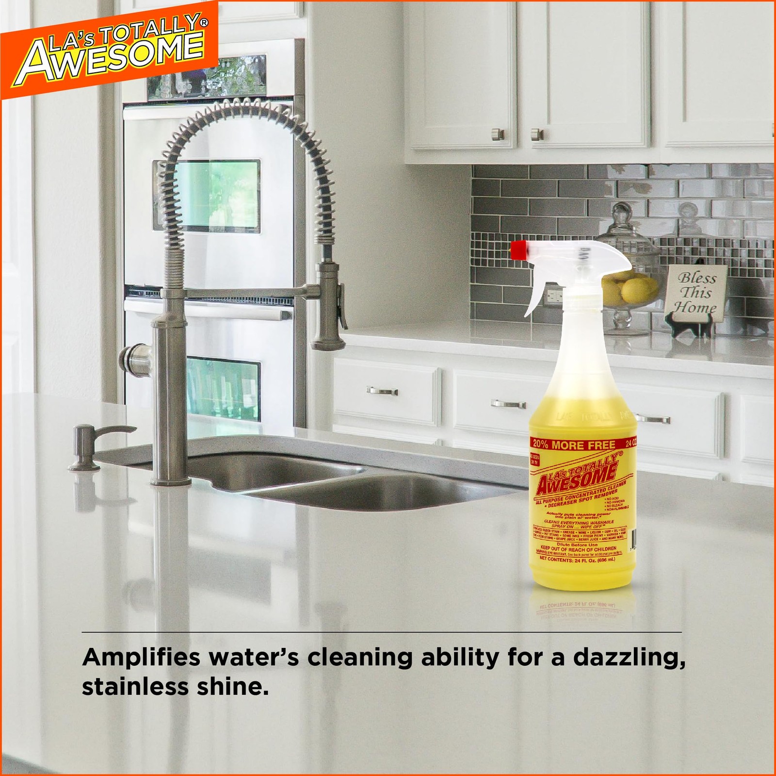 La’s Totally Awesome All Purpose Cleaner Refill 64 Fl Oz (Pack of 1), Yellow