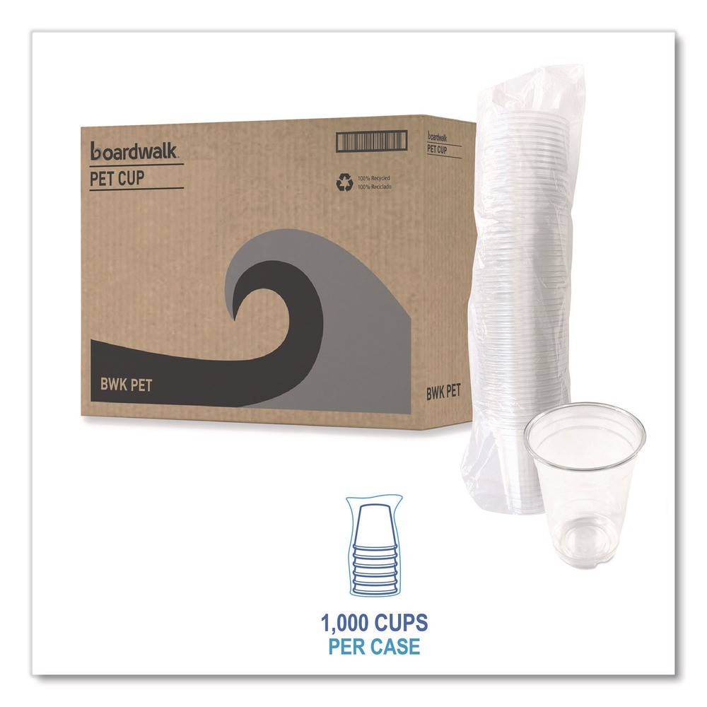 Boardwalk PET14 14 oz. PET Cups – Clear (50/BG, 20 BG/CT) New