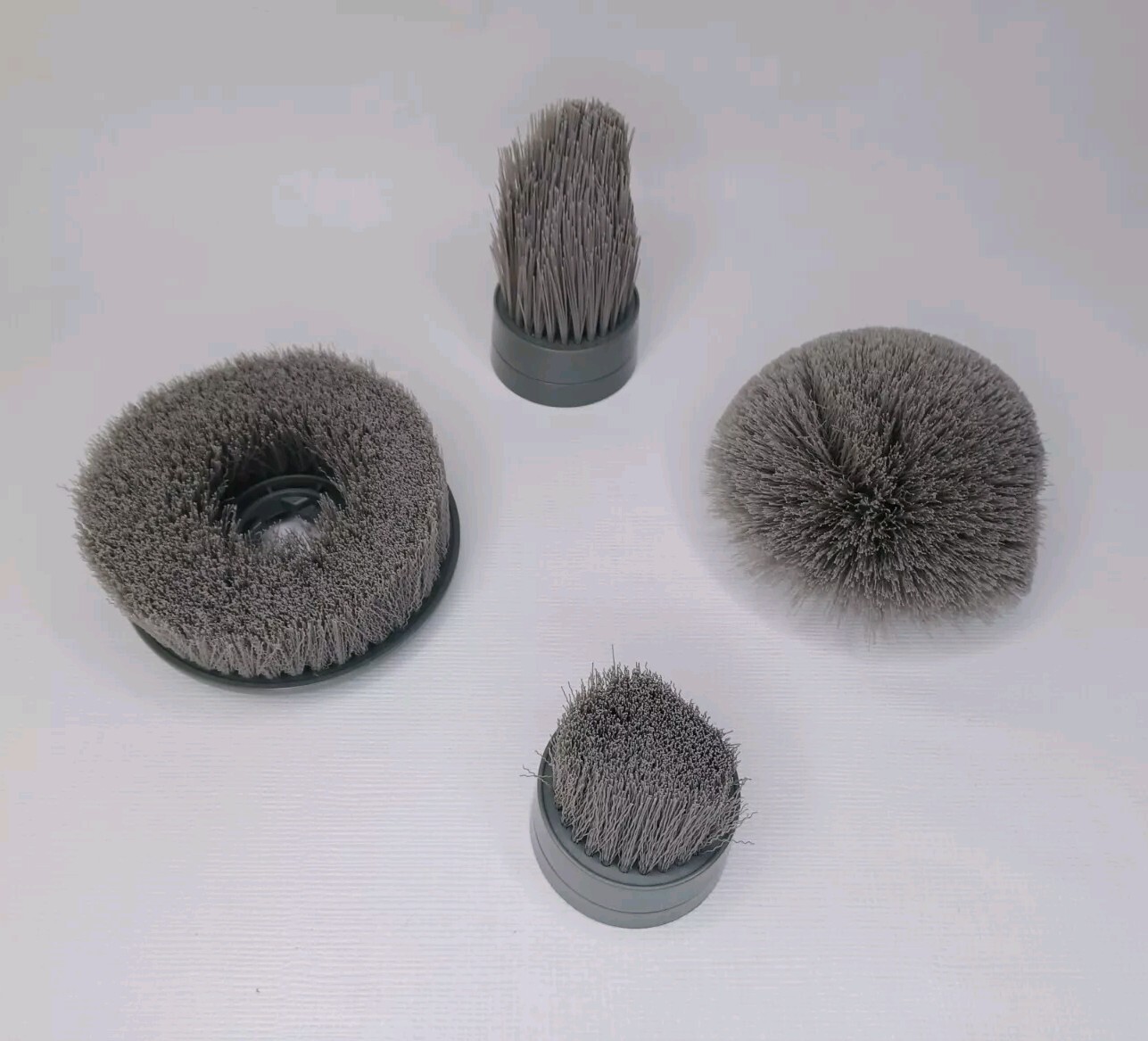 Kleenovate Spin Series Set Of 4 Replacement Brushes Round Flat Corner Small Flat