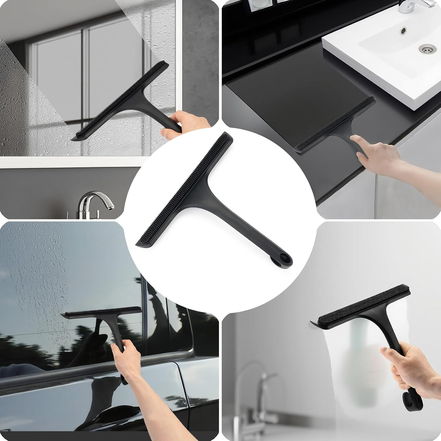 10.7“ Wide All-Purpose Shower Squeegee for Glass Doors, Squeegee for Shower Glas