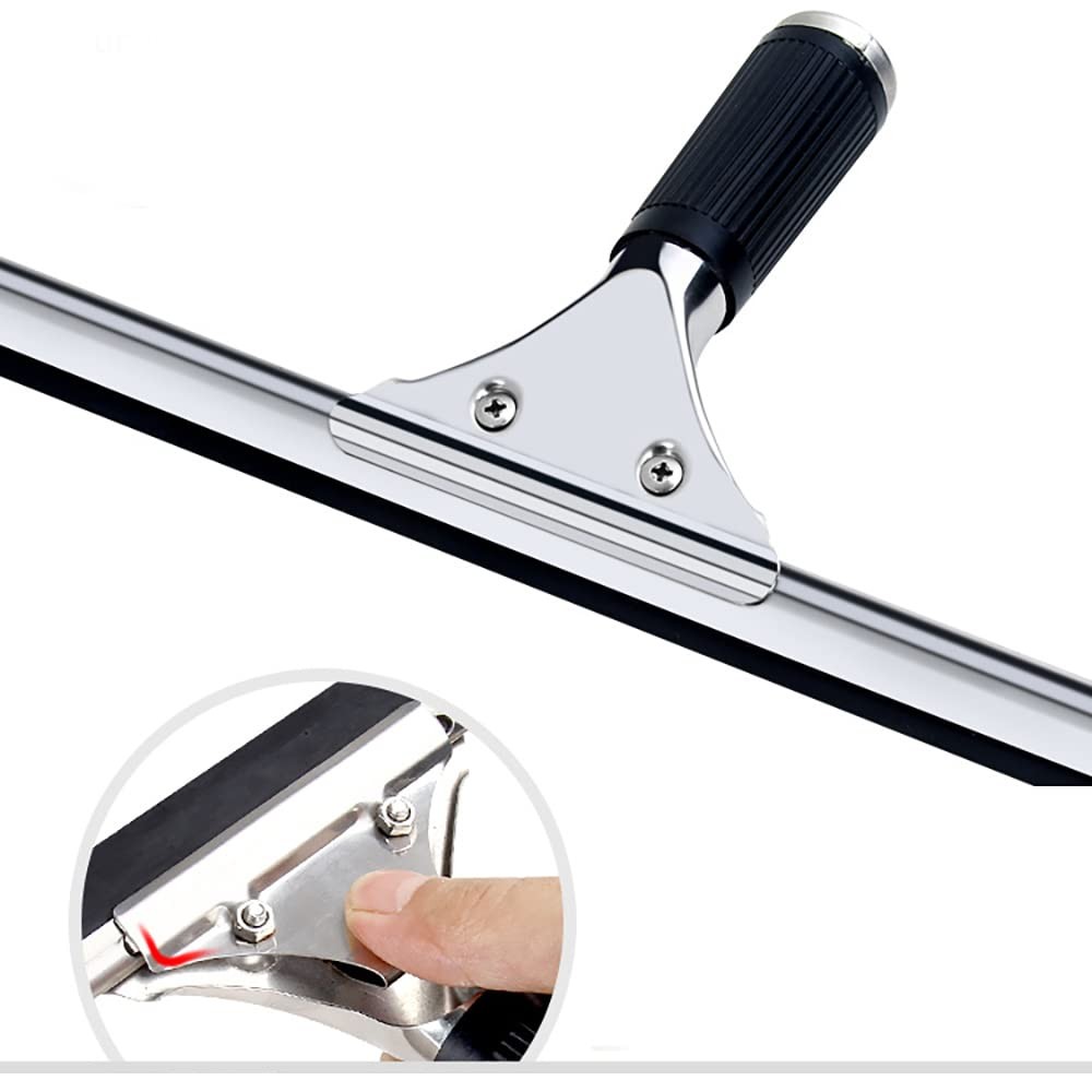 Black 15cm 6in Window Squeegee All Purpose Squeegee for Glass Shower Doors, C…