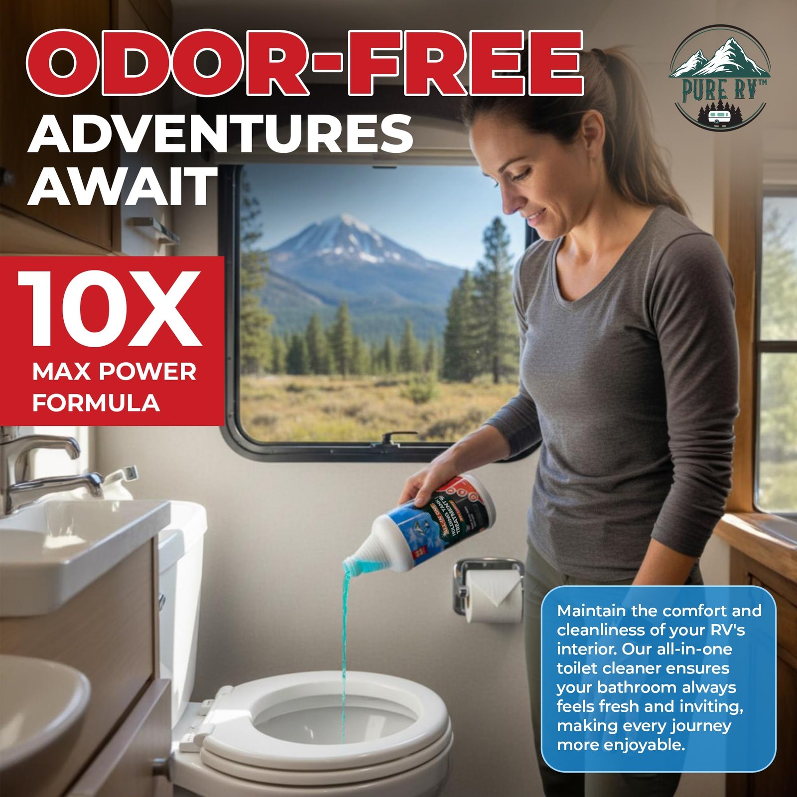 Holding Tank Treatment with 10X Max Power, Waste Digester and Odor Removal fo…