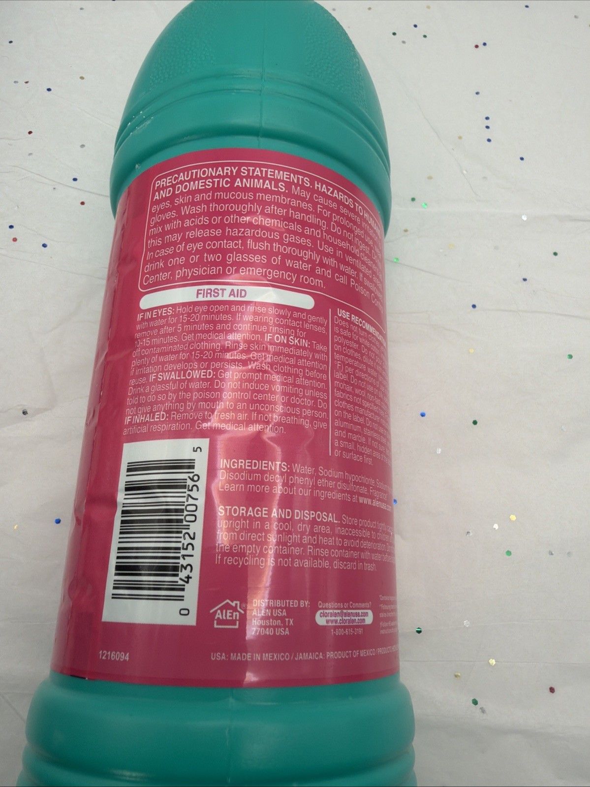 CLORALEN® Liquid Scented Bleach – Floral Fantasy 32.12 fl oz Lot Of 2