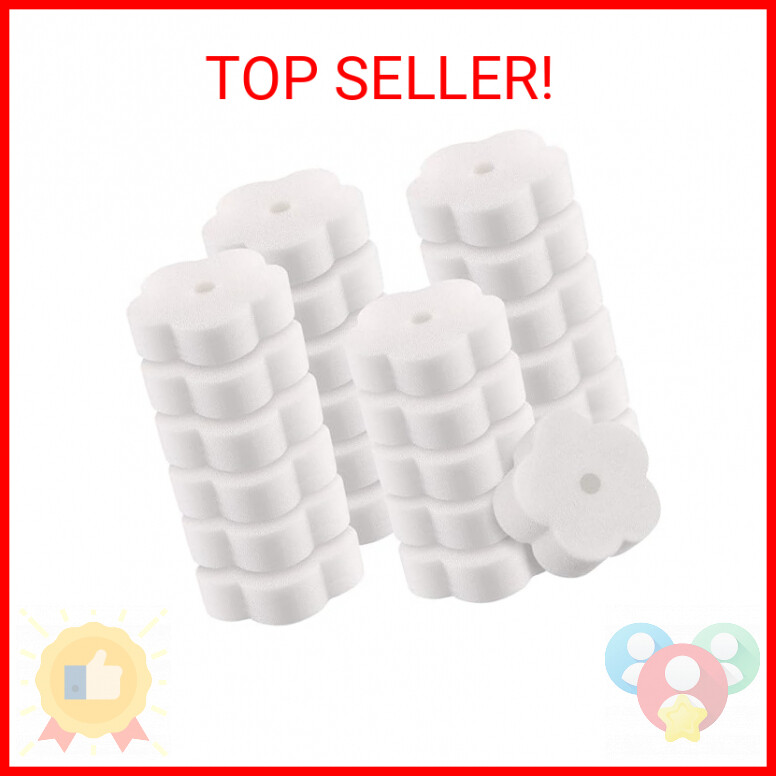 24 Pieces Sponge for Hot Tub Accessories, Flower Oil Scum Absorber for Swimming
