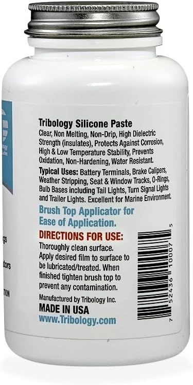 TSG Universal Auto Care Silicone Paste with Brush, 8 Oz