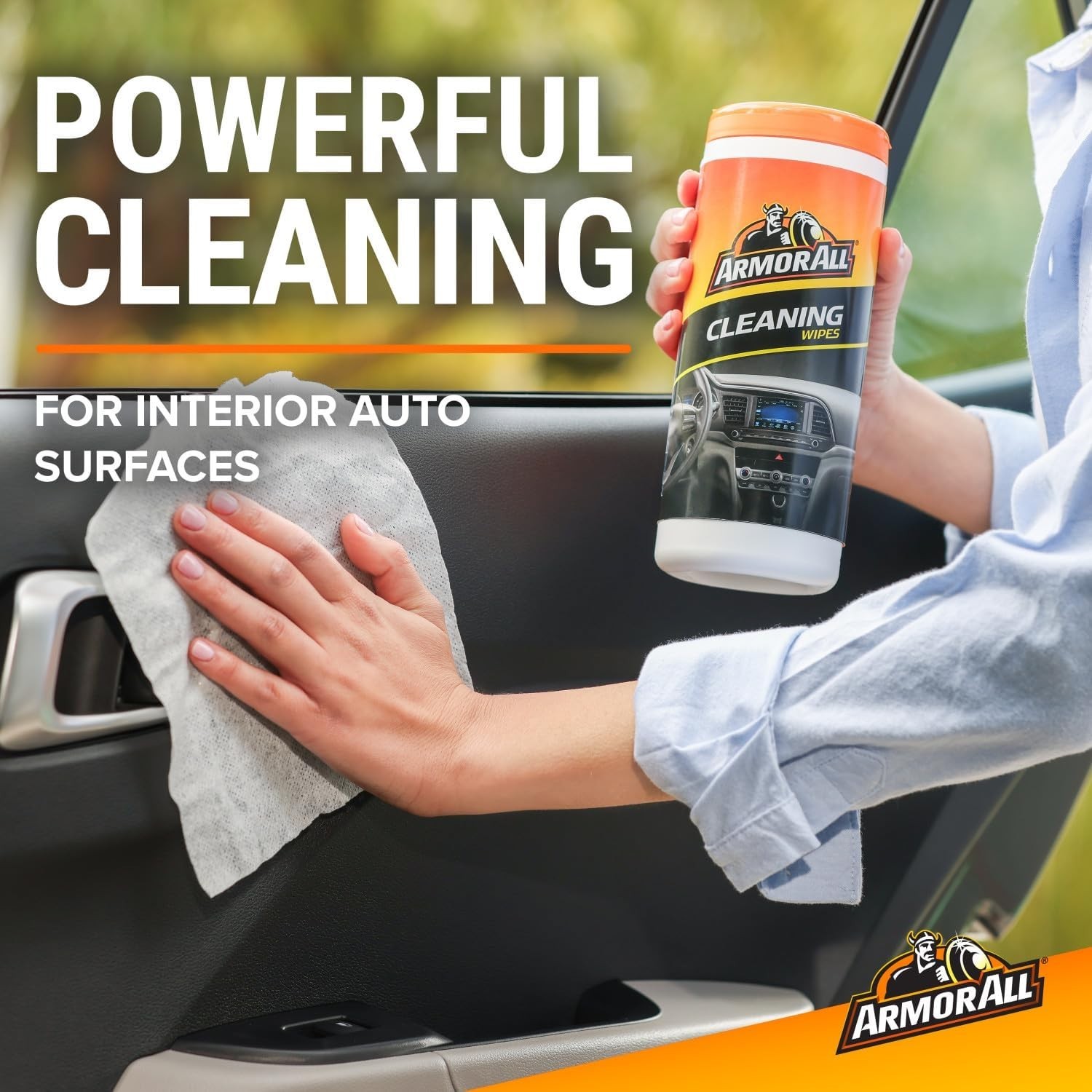 Car Cleaning Wipes, 90 Count Canister, Car Wipes | Lint-free car dashboard cl…