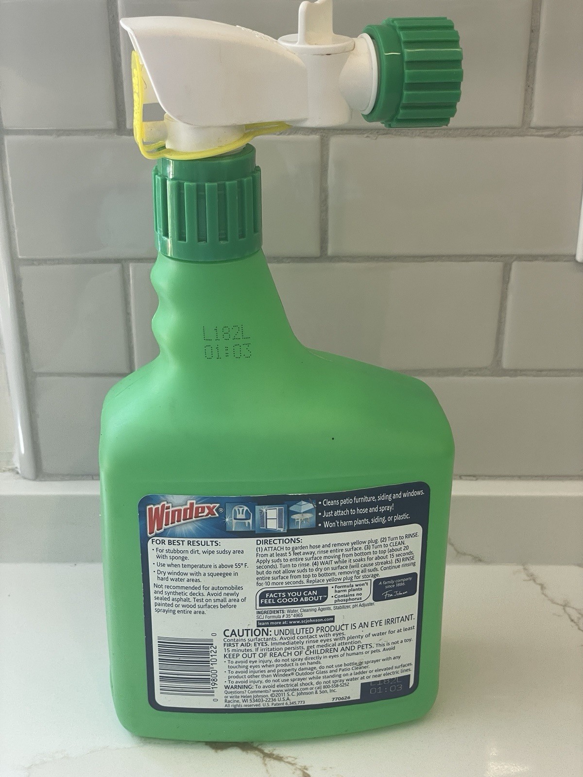 Windex Outdoor Concentrated Cleaner Glass Patio 32 fl oz Streak New Old Stock