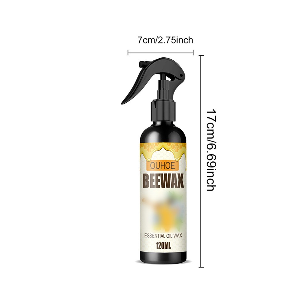 1-3× Natural Bee Wax Furniture Polish Spray w/ Tool Micro-Molecularized Beeswax