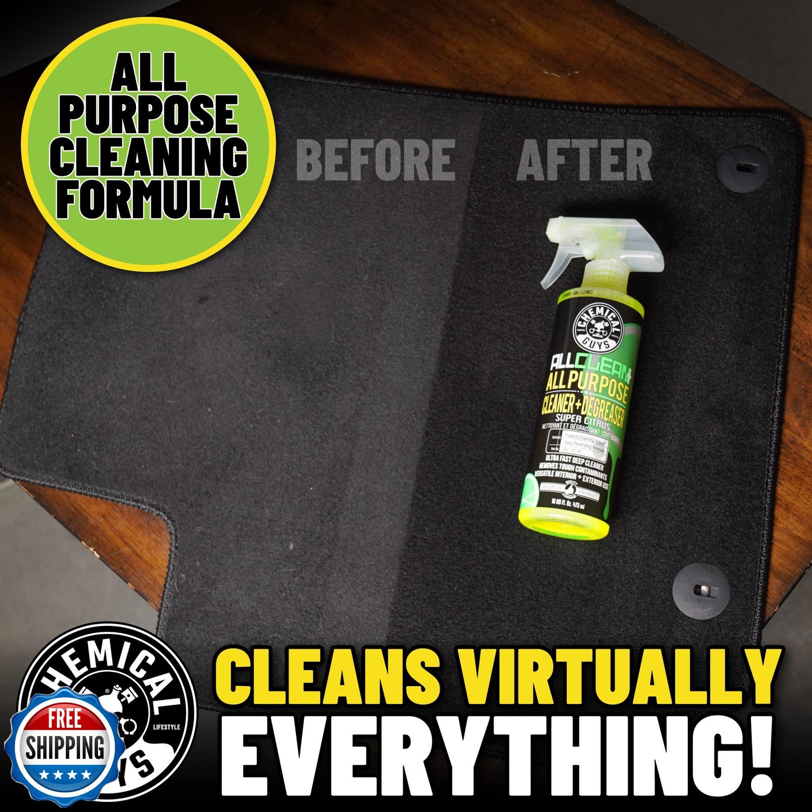 Chemical Guys CLD_101_16 All Clean+ Citrus Based All Purpose Supe