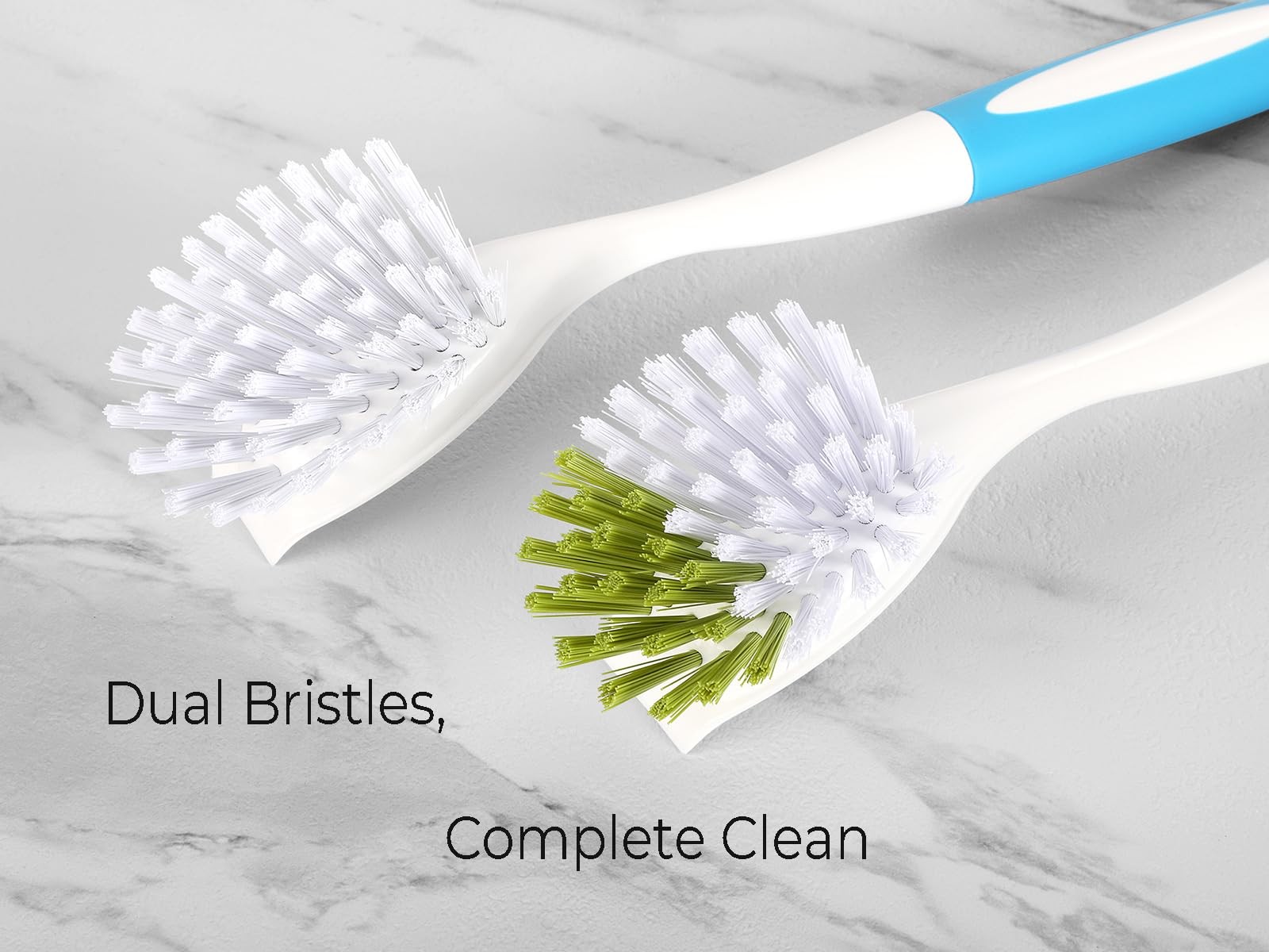 Dish Brush with Handle, Firm & Stiff Bristles Dish Scrubber for Pots, Pans & …