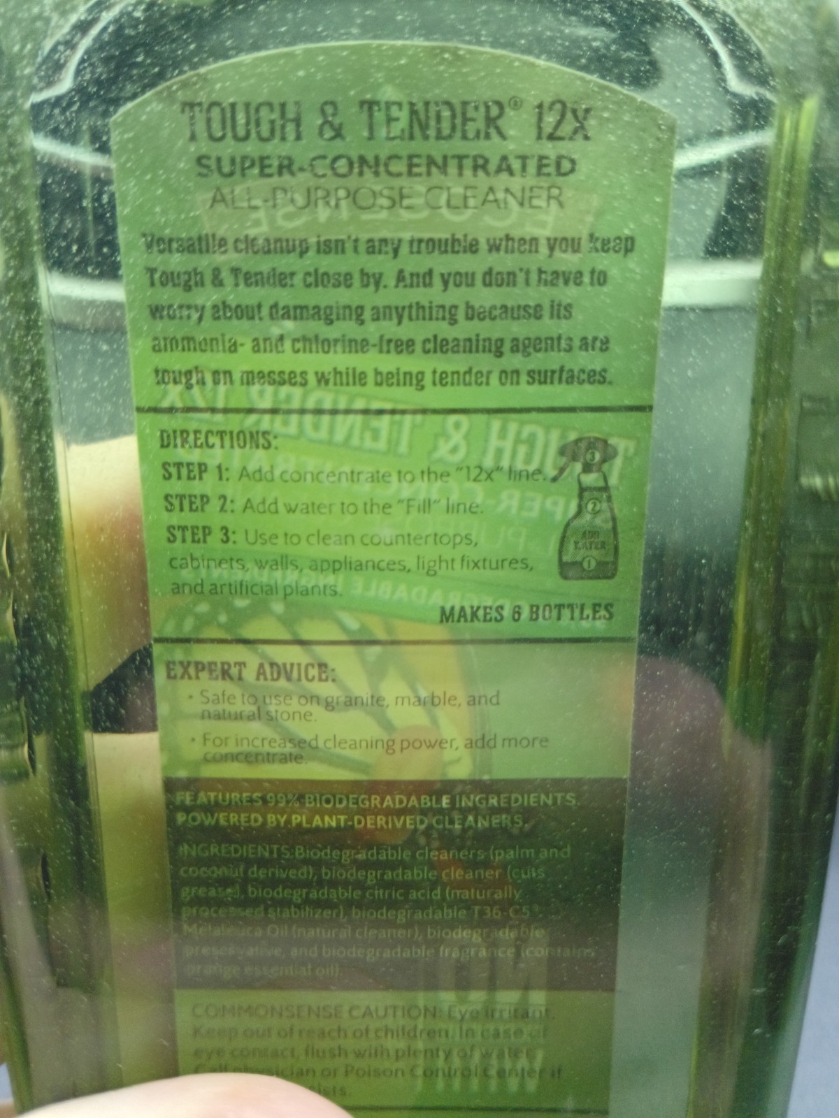 Melaleuca Ecosense Tough Tender All Purpose Cleaner 12x Concentrate 8 oz & Wipes