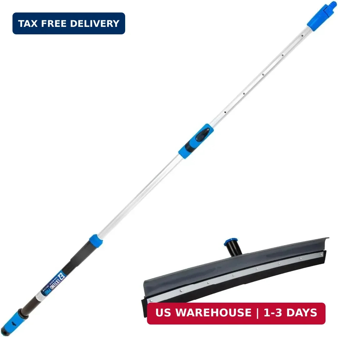 Unger Professional Lock-On 22 in. Curved AquaDozer Rubber Floor Squeegee with Ez