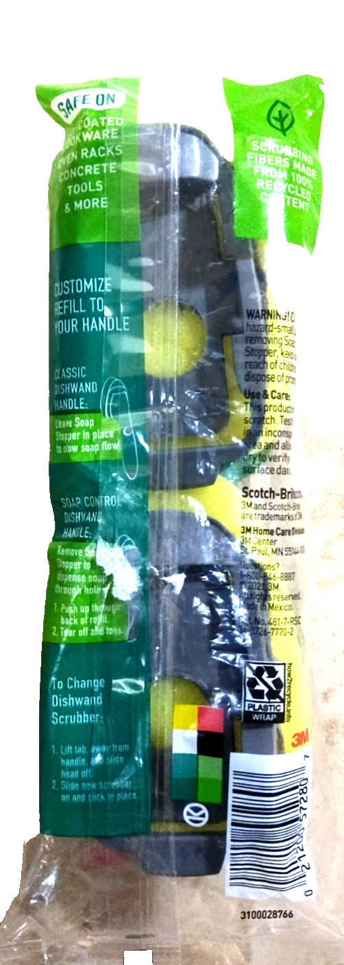 3M Scotch-Brite Heavy Duty Dishwand Scrubber Refill 2 pk